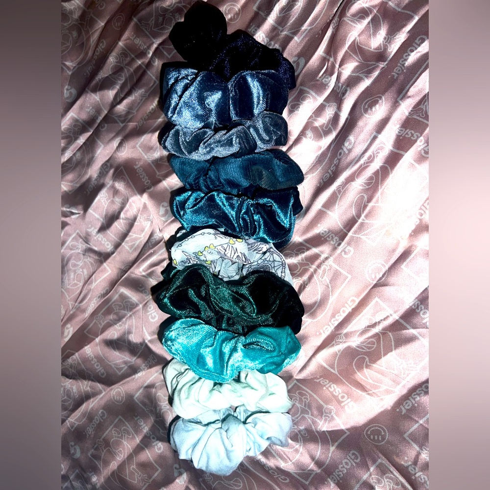 Elegant Satin Scrunchie Set - Multicolor
